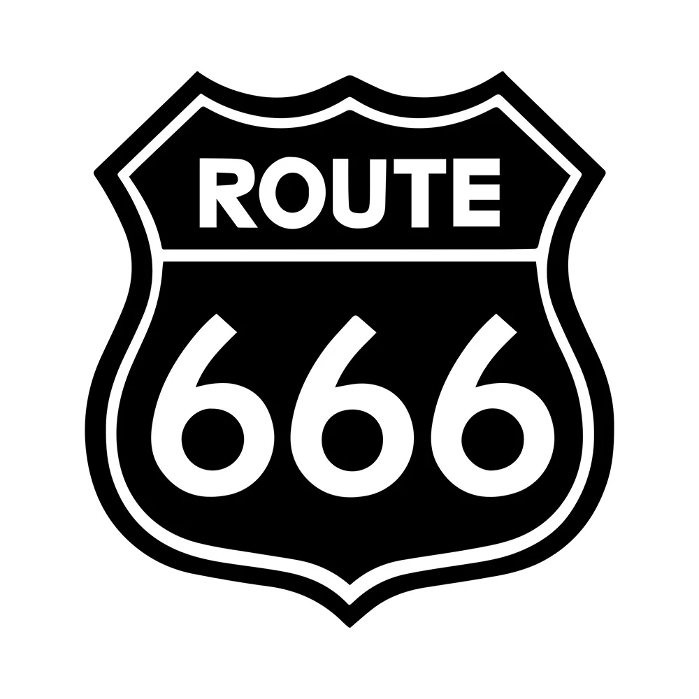 Стайлинг автомобиля стикерами ROUTE 666 Originalit наклейки на автомобильные бамперы и наклейка для автомобиля украшения двери тела виниловые наклейки на окна стикер s - Название цвета: Black