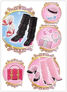 

Licca doll accessories boots shoes for licca 1/6 doll Shoes Boots Hat Glasses Handbags Necklaces Earrings for barbie