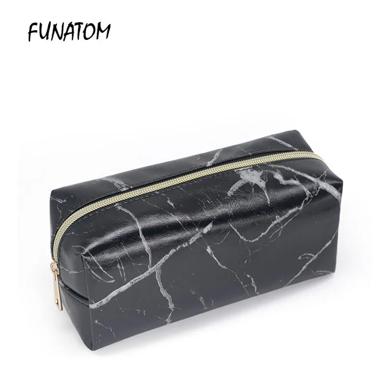 Women Travel Marble pattern Cosmetic Bag Fashion Beauty