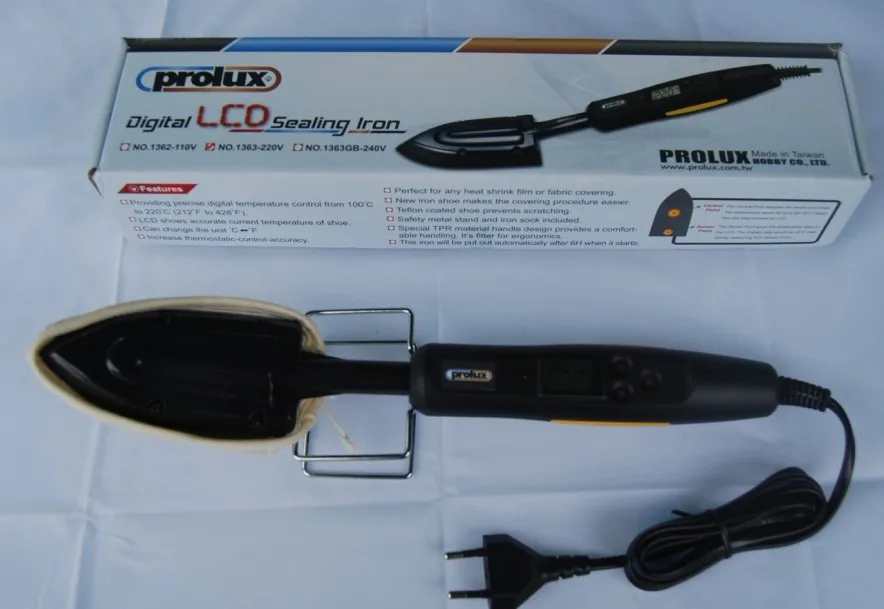 PROLUX DIGITAL LCD HEAT SEALING COVER IRON SOCK & STANDin Electric