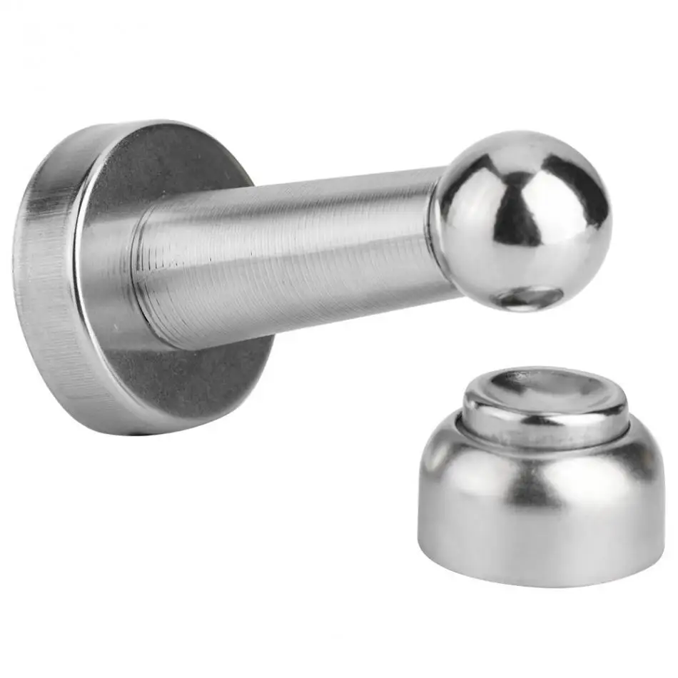 Door Stops Door Stoppers Stainless Steel Door Holders Catch Strong Magnetic Stopper Powerful Bedroom Doorstop Hardware Locks Noiseless