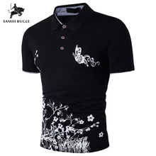 Новая модная трендовая стильная рубашка поло с цветочным принтом Мужская рубашка поло с отворотом и коротким рукавом Homme de Marque Haute Qualite