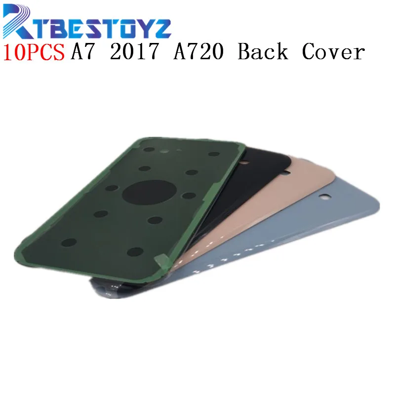 RTBESTOYZ 10 шт. задняя крышка аккумулятора для Samsung Galaxy A7 2017 A720 A720F панель корпус стекло
