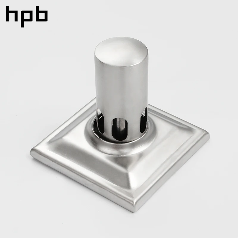HPB Solid SUS304 из нержавеющей стали душевой сток в полу 10*10 см для дезодорирующей