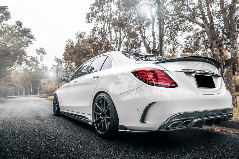 F-D Стиль карбоновый распылитель спойлер для Benz W205 C63 4 двери