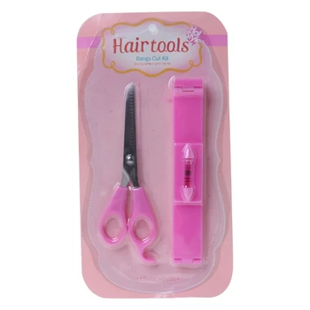 

Women Girl Fashion Clipper Fringe Hair Cutting Guide Layer Bang Level Ruler Tool