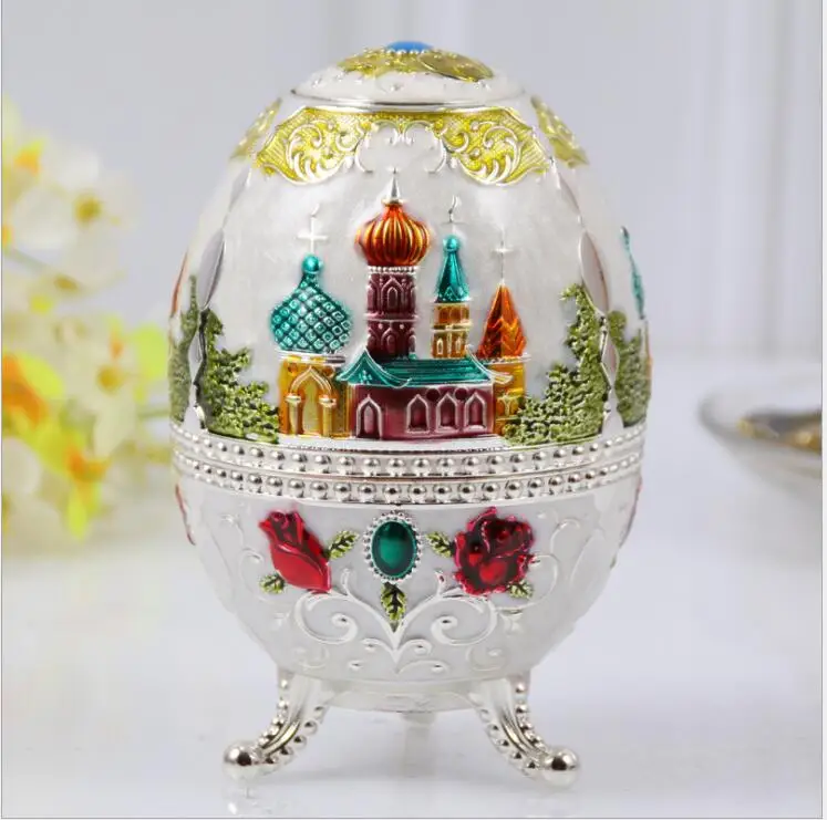 

European egg shape automatic metal toothpick holder toothpickers organizer box toothpick holder portable YQT047