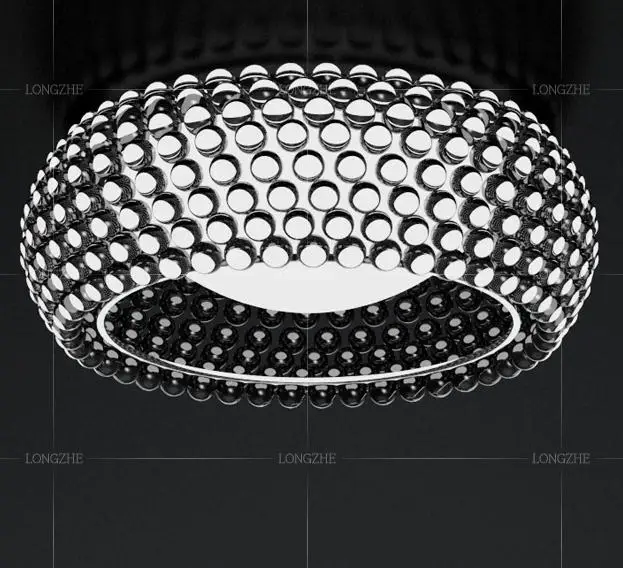 Modern 35 65cm Foscarini Caboche Ceiling Lights Acrylic Ball Abajur Home Ceiling Lamp Fixtures Clear Classical