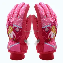 Лыжные перчатки для девочек походные велосипедные перчатки yg1202-w s m l розовый фиолетовый