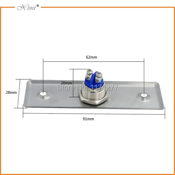 Хорошее качество двери контроля доступа установки Кнопка выхода из нержавеющей стали Переключатель E01M выход 10 шт