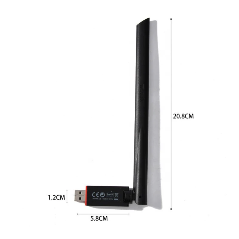 Tenda U6 300 Мбит/с высоким коэффициентом усиления беспроводной сетевой адаптер, портативный Wi-Fi приемник точки доступа, Внешняя USB сетевая карта, Plug and Play