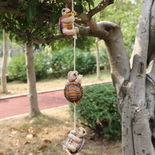 Полимерная миниатюрная черепаха лягушка животные садовое украшение наружные домашние скульптуры украшения