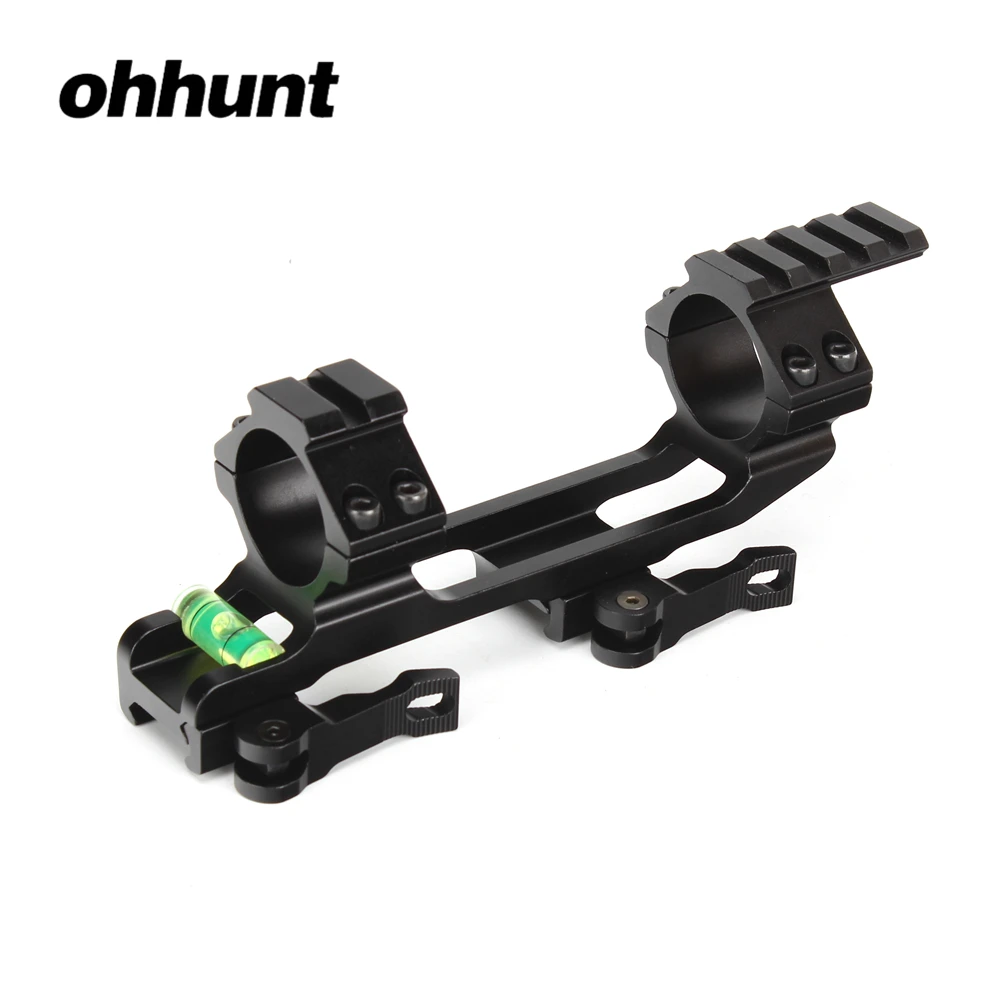 

ohhunt QD 1 inch 30mm Rings Integral Hunting Scope Mount Picatinny Rail Ar15 Ak 47 Bracket for Optical Sight with Bubble Level