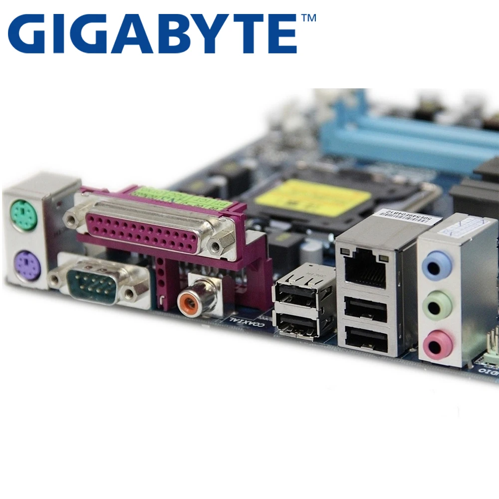 Материнская плата GIGABYTE GA-P41T-D3P для настольных ПК G41 Socket LGA 775 для Core 2 Pentium Celeron DDR3 8G ATX P41T-D3P