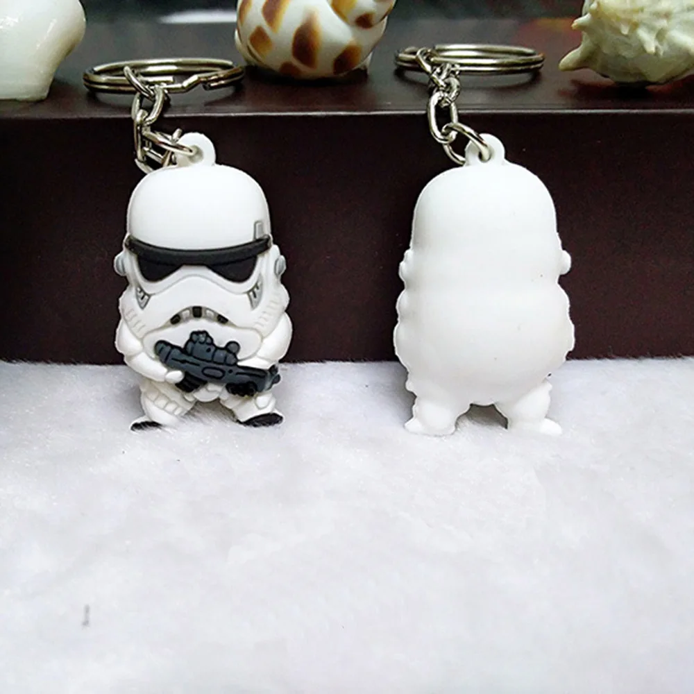 SUTI 1 pieza Llavero unids de Star War Darth Vader Storm Trooper acción Minifigure Llavero Star War figuras de acción juguete regalo Llavero