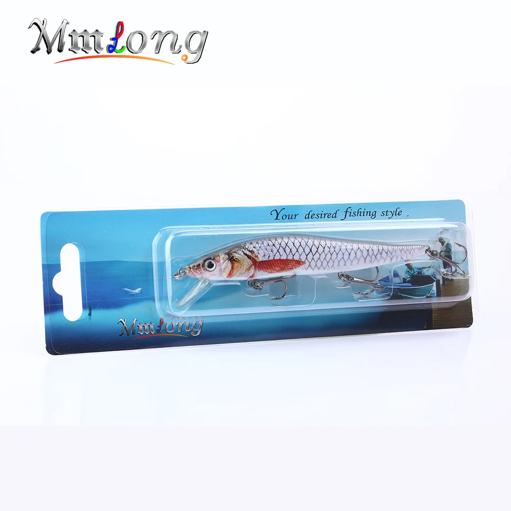 Mmlong 12 cm realista minnow Pesca señuelo populares Pesca cebo 14.6G lifelike crankbait pescados wobbler pesca ah09c