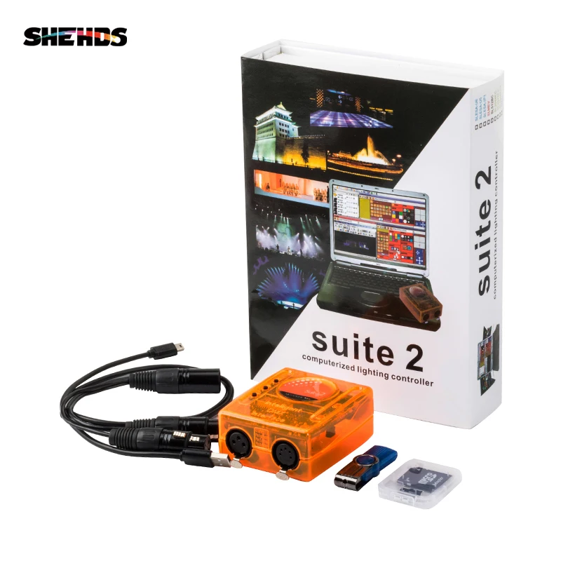 

Stage controlling software Sunlite Suite2 FC DMX-USD Controller DMX good for DJ KTV Party LED Lights,SHEHDS Stage Lighting