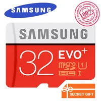 원래 삼성 마이크로 SD 카드 32 기가바이트 클래스 10 메모리 카드 EVO + EVO 플러스 마이크로 256 기가바이트 128 기가바이트 64 기가바이트 16 기가바이트 TF 카드 cartao 드 기억력
