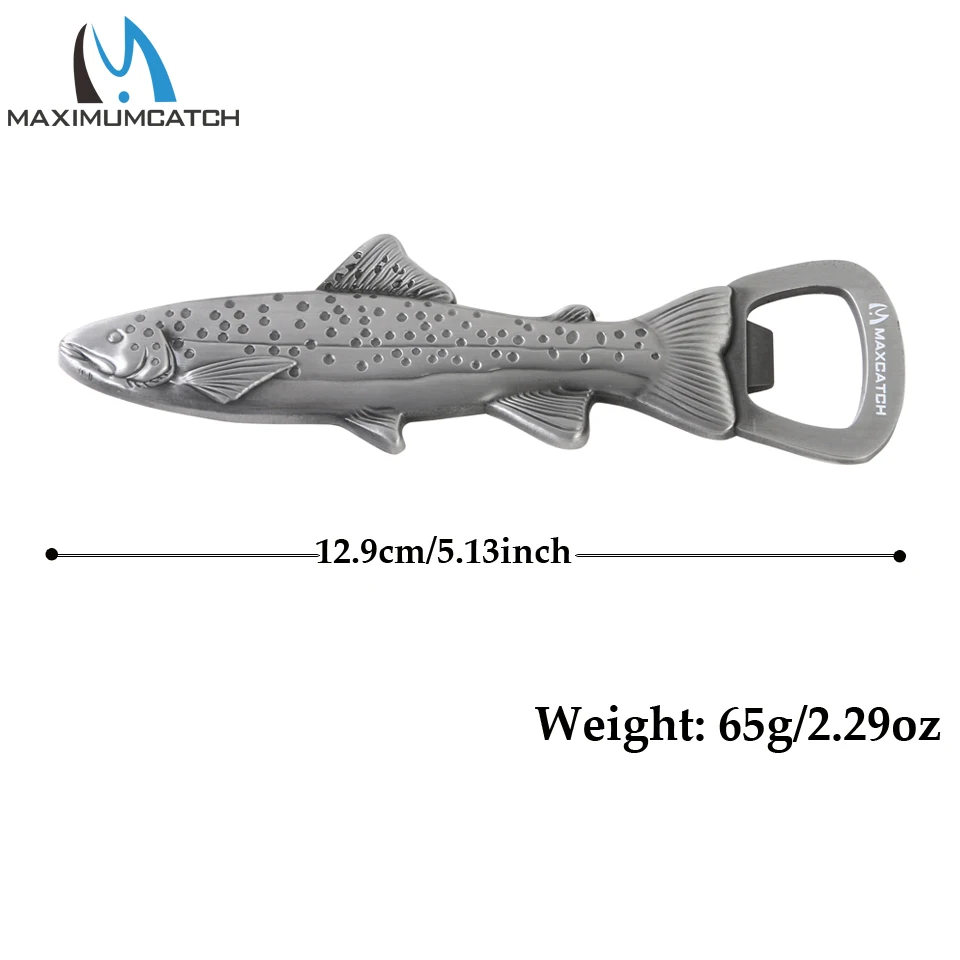 Maximumcatch 2 Pieces Fly Fishing Magnetic Bottle Opener Fish Hook Hone Refrigerator Fishing Accessory