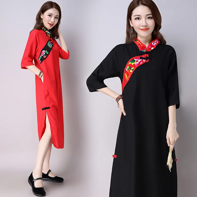 mandarin collar dress long sleeve