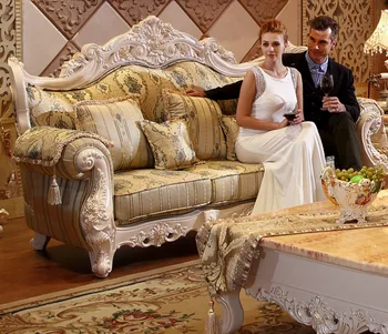 

European Style high quality fabric sofa set 1+2+3 for Living Room Furniture 3 colours