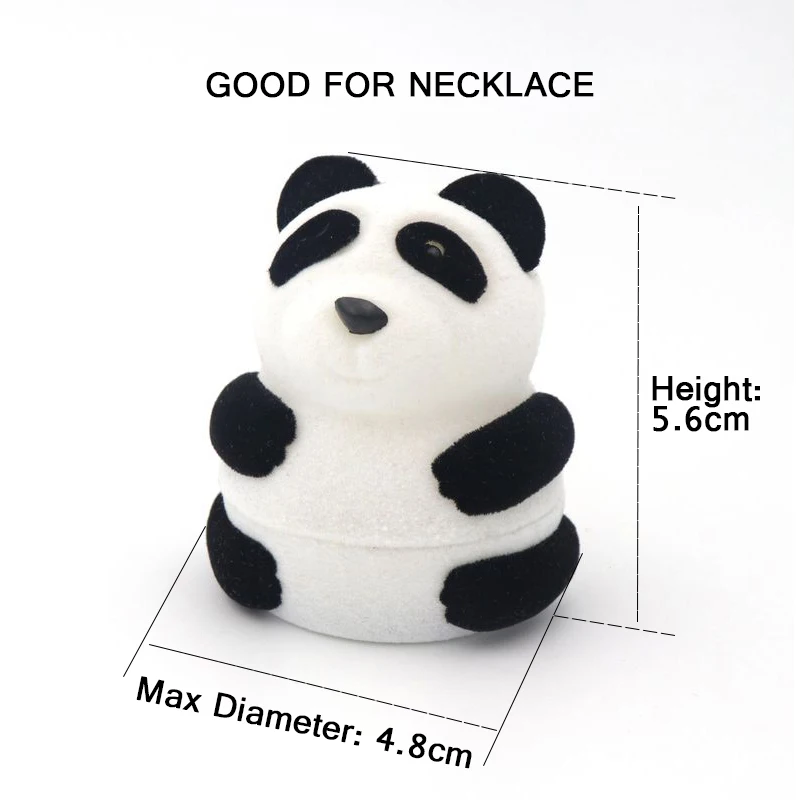 Бархат симпатичный медведь панда Star Fish Лебедь черепаховое ожерелье кольцо шкатулка для серег коробки для вручения подарков для ювелирные