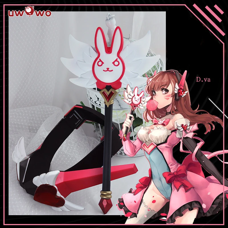 UWOWO волшебная девушка DVA /D.VA аксессуары для косплея игра OW Kawaii костюм девочек