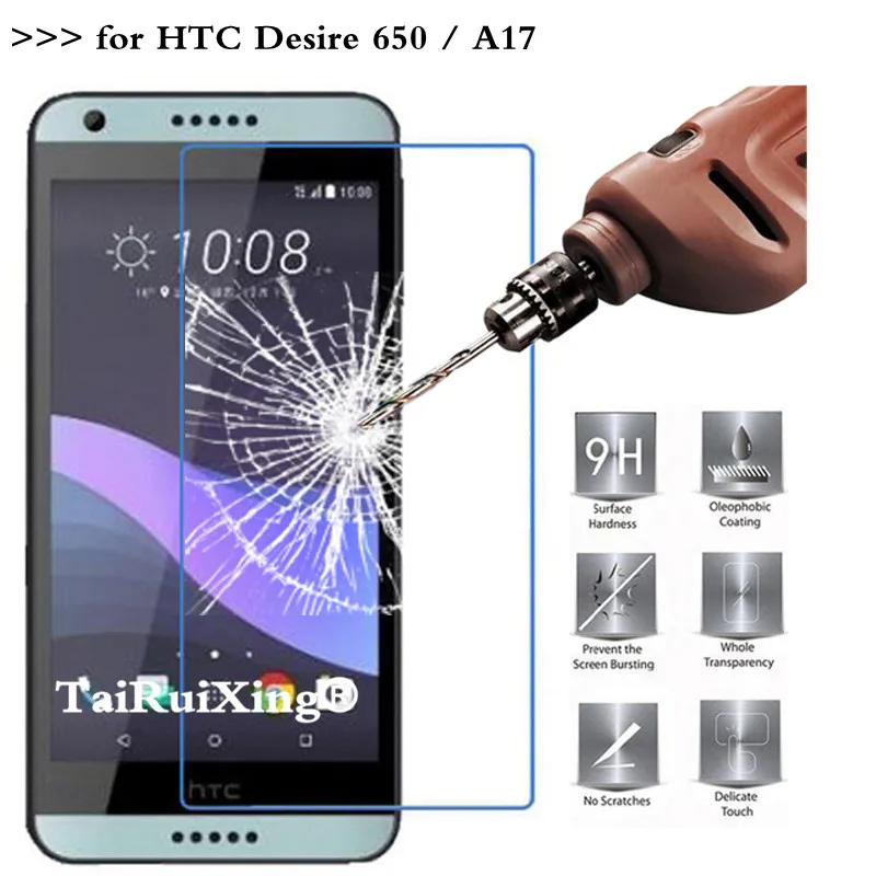 

9H 2.5D 0.26mm Tempered Glass Screen Protector For HTC Desire 650 D650 A17 Protective Film For HTC Desire 650 D650 A17