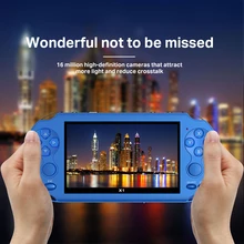 X1 портативные игровые плееры 4,3 дюймов HD Портативный MP5, объемом памяти 4 ГБ/8 ГБ Поддержка для Камера видео электронная книга игры GBA TF карты игровой консоли