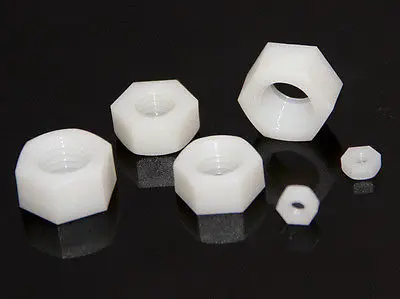 

Free Shipping 100pcs M8 Nylon Screw Nut Hexagonal Standoff Spacer White