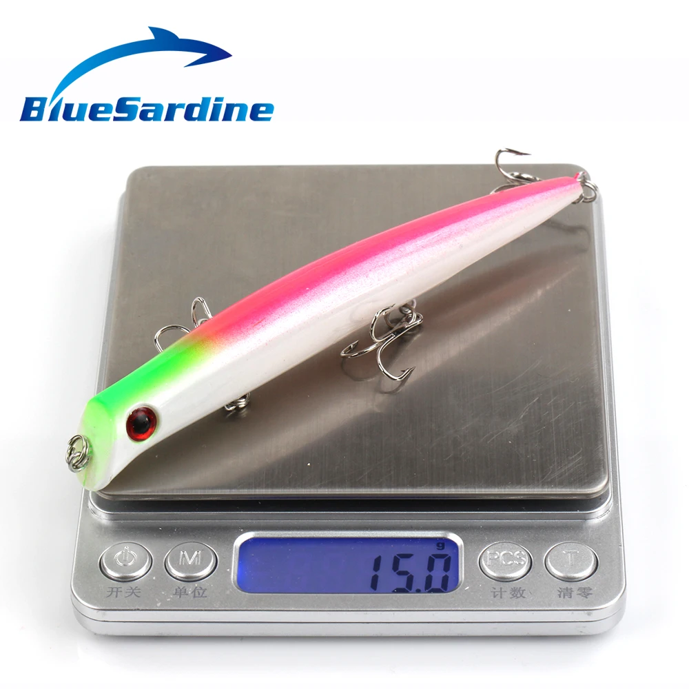 Рыболовная приманка Поппер BlueSardine 4 шт. 15 г 13 см жесткие приманки с 3 крючками