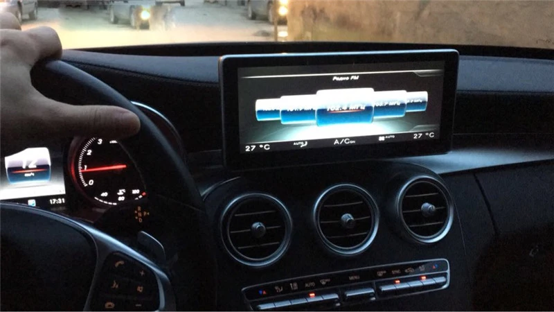 Discount Car multimedia player for Mercedes benz C class W205 GLC X253 V W446 Android 8.0 car gps autoradio headunit wifi USB BT 3