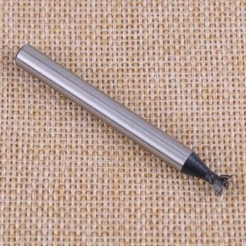 6mm x 60° Degree 6 Flutes High Speed Steel Dovetail Cutter End Mill Bit Router