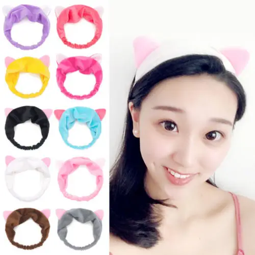 Fashion Girls Women Headwear Cat Ears Hairbands Party Gift Soft Hair