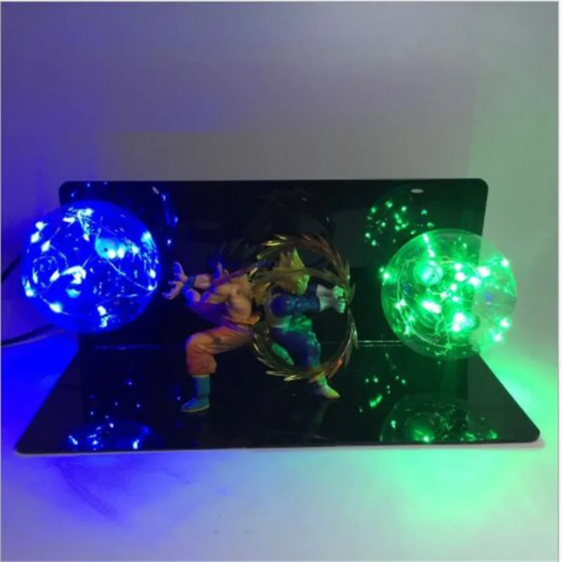 Leedome Dragon Ball Z экшн фигурка Goku Vegeta настольный ночник Дисплей игрушка освещение для