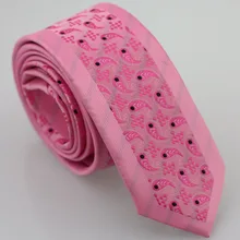 YIBEI coahella ties мужской облегающий галстук розовый серебряный галстук с ярким узором кайма тканый тонкий узкий галстук модный галстук для мужчин Свадебный Corbata