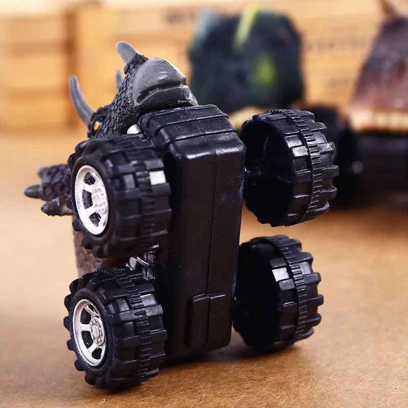 Новинка, 4 шт. игрушечные модели машин динозавров с большим колесом, креативные подарки для детей