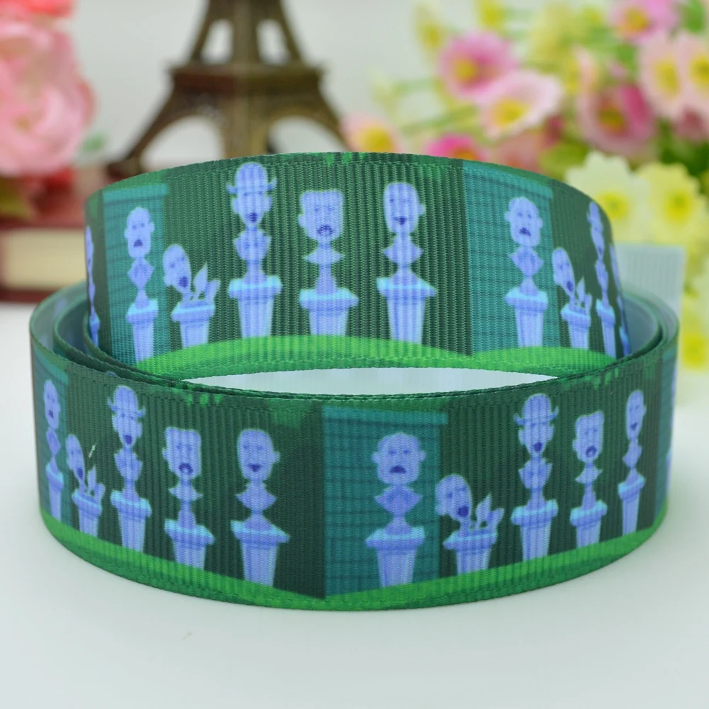 Duwes 7/" 22 мм Хэллоуин Haunted Mansion печатных Grosgrain ленты волосы лук поделки ручной работы OEM 50 ярдов