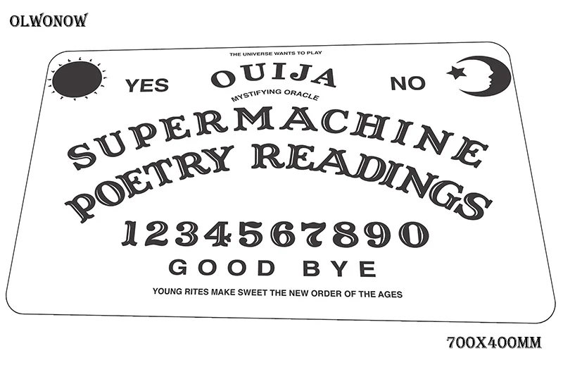 Ouija доска коврик для мыши милый компьютерный коврик 70x40 см игровой коврик для мыши большая настольная клавиатура со встроенной мышью игры pc gamer