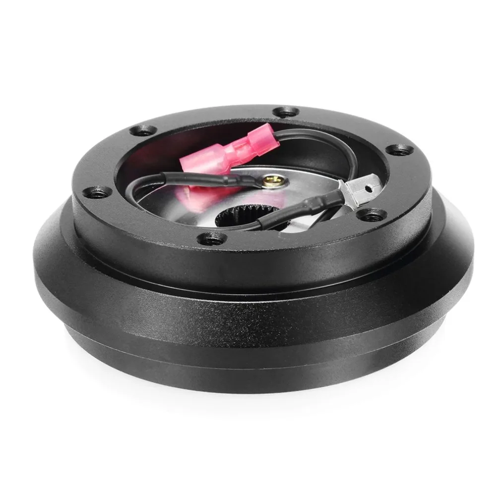 

Aluminium Black Steering Wheel Short Hub Adapter Fast Detach Ball-Lock Type Mechanism For Honda Civic Accord For Acura Integra