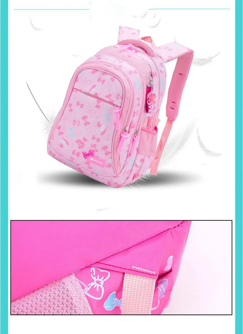 Новый рюкзак с цветочным принтом детский школьный рюкзак Mochila Infantil детские школьные сумки для девочек-подростков основной школьный ранец