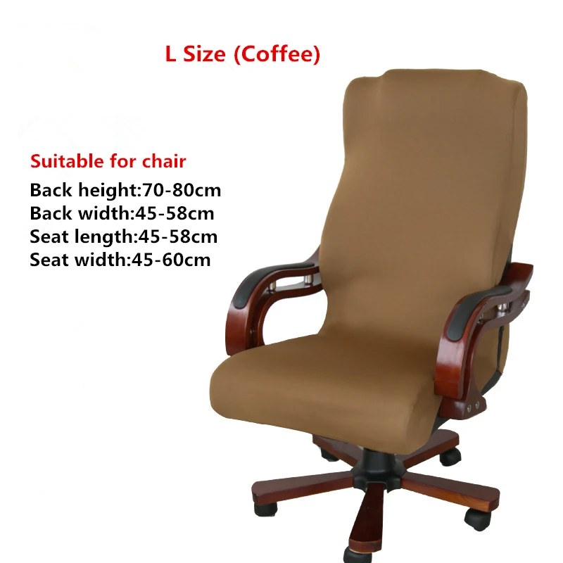 1 шт. современный офисный чехол для кресла спандекс s m l высокая эластичная ткань чехол для стула 6 цветов домашний компьютер черный Чехлы для стула