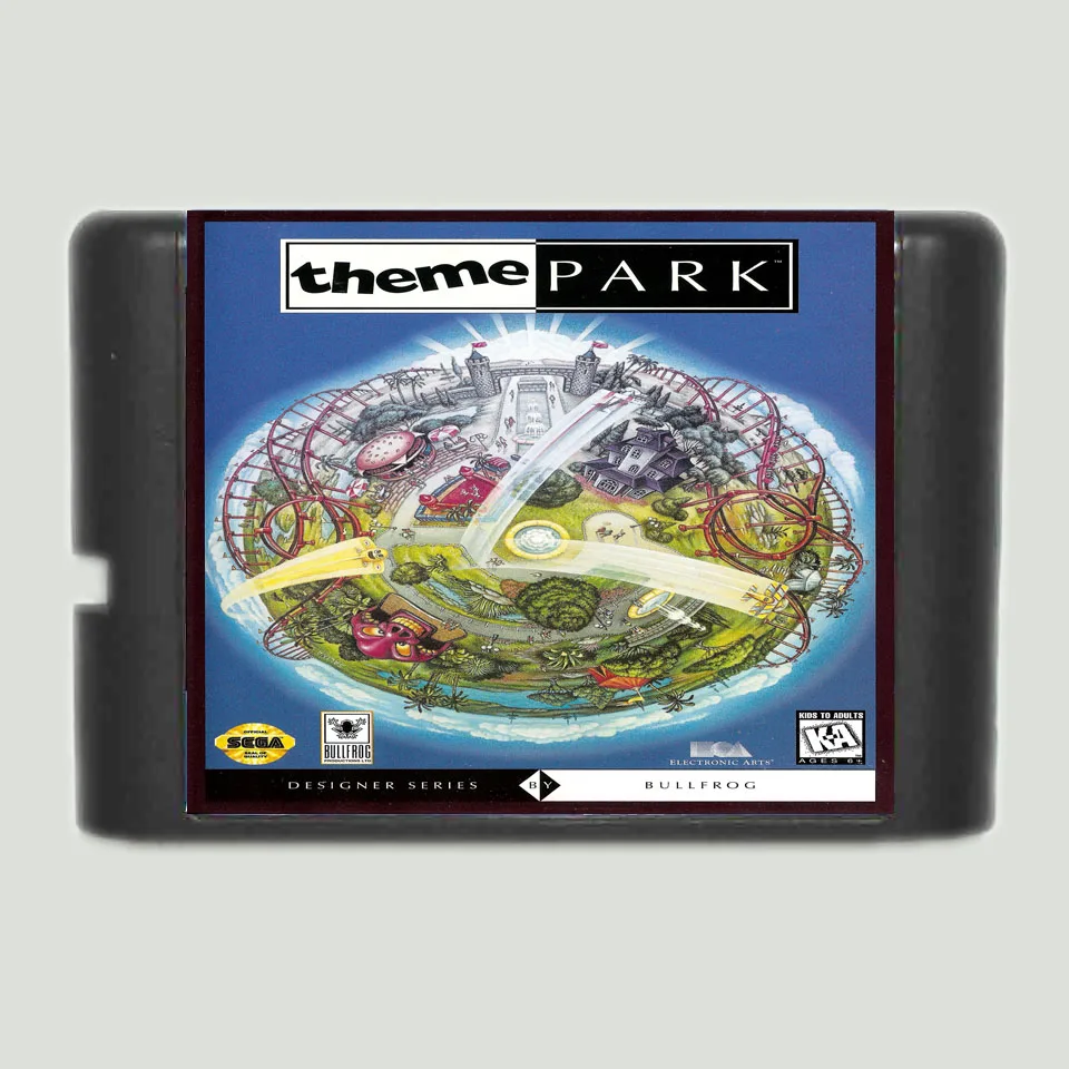 

Theme Park 16 bit MD Game Card For Sega Mega Drive For Genesis
