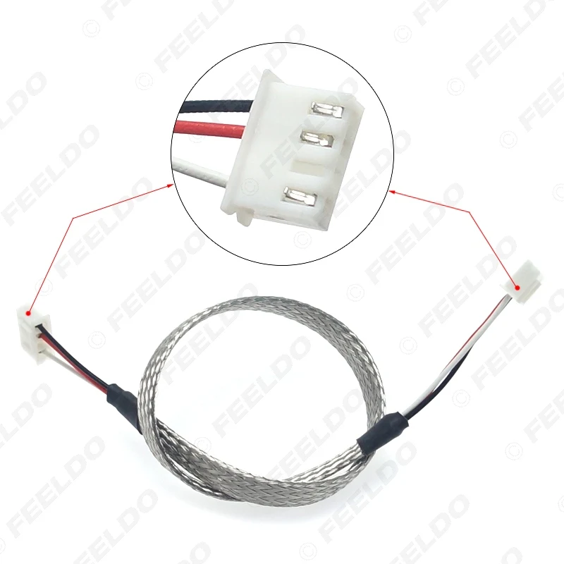 FEELDO 1 шт. автомобильный HID Xenon разъем лампы удлинитель провода кабель для D1S D3S экранированный провод жгут реле гнездо D1 D3 адаптер
