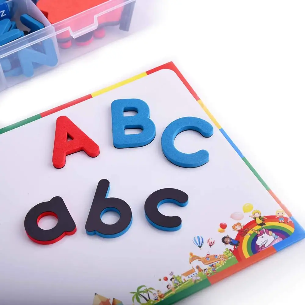 Магнитные буквы алфавита магнитные для детей с магнитной доской ABC Uppercase низкий
