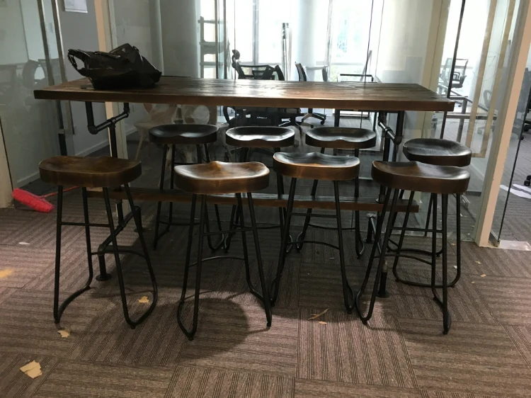 The village of retro furniture,Vintage metal bar table,anti rust treatment,bar stool,100% wooden & metal table,bar furniture set The village of retro furniture,Vintage metal bar table,anti rust treatment,bar stool,100% wooden & metal table,bar furniture set