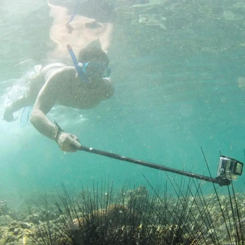 

90cm Selfie Stick GoPro Hero 2/3 Action Video Camera Waterproof Monopod Tripod Telescoping Extendable Pole Handheld Tripod Mount