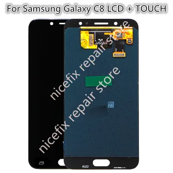 

Super Amoled Replacement LCD Compatible For Samsung Galaxy c8 C7 2017 C710F/DS C7100 LCD Screen Touch Digitizer Assembly