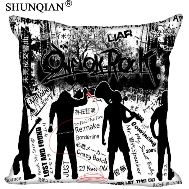 New Arrived Custom Square Pillowcase Popular One Ok Rock Pillow Case Zippered Drop Shipping More Size 45 45cm Square Pillowcases Pillow Caserock Pillow Case Aliexpress
