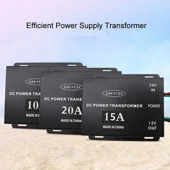 

Car Convertor 10A 15A 20A 30A 40A DC 24V to12V Efficient Power Supply Transformer short circuit protection For Car Speaker CD
